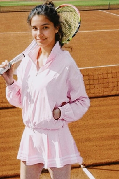 Striped tennis skirt